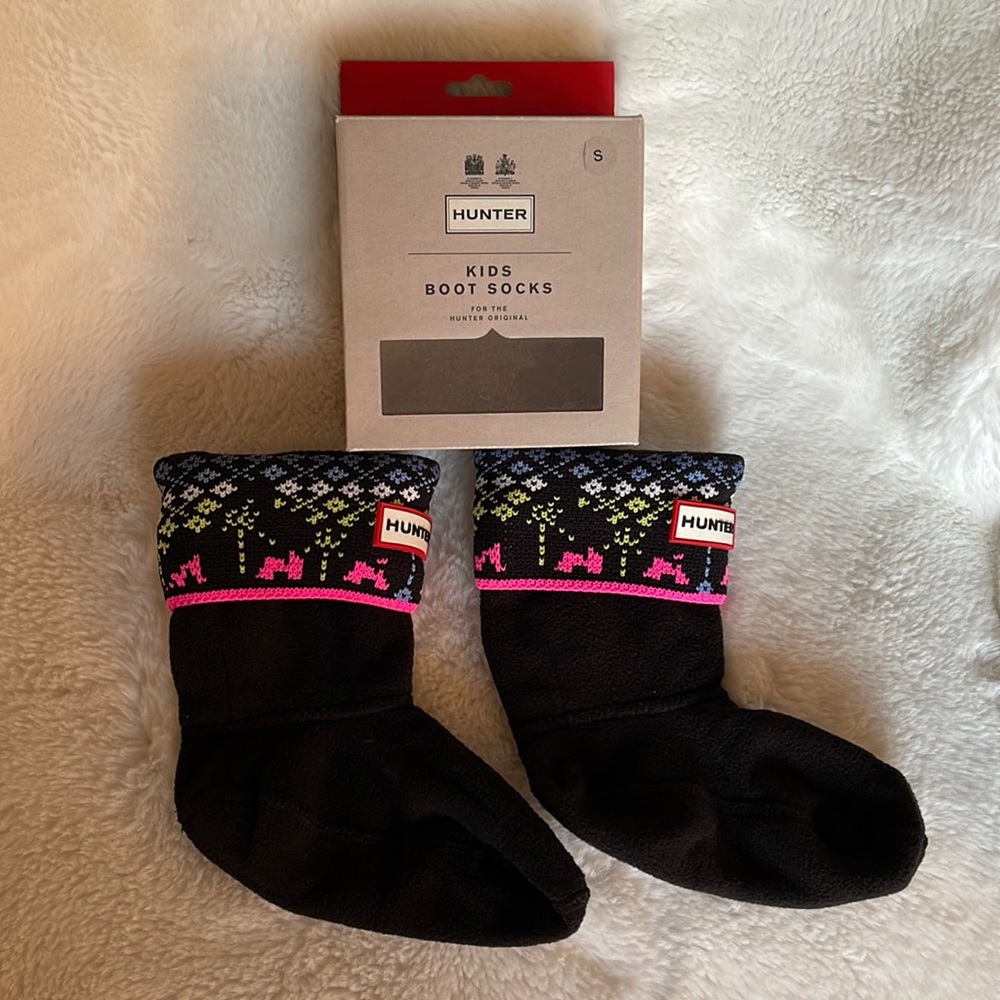 NWT In box Hunter boot socks for small kids